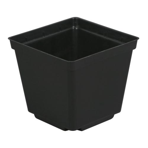 Gro Pro Black Plastic Pot, 3.5 x 3.5 x 3 in