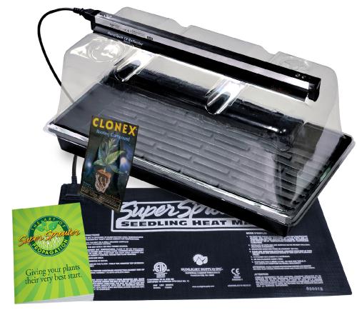 Super Sprouter Premium Propagation Kit with T5 Light - Plugs not included