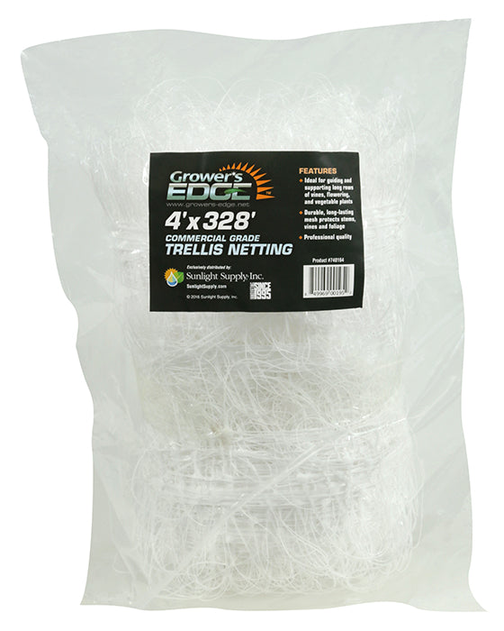 Grower's Edge Commercial Grade Trellis Netting 4 ft x 328 ft