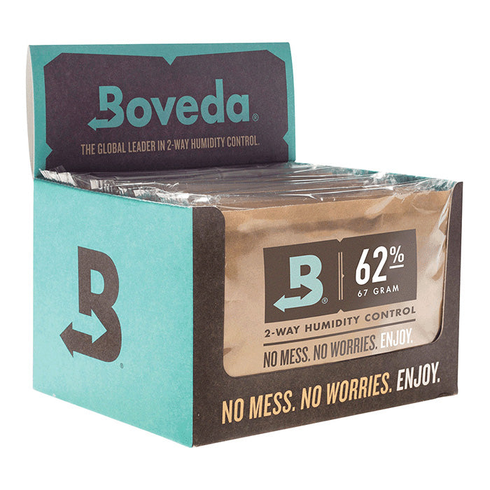 Boveda 2-Way Humidity Control Packs, 62% - 67 Grams, Pack of 12