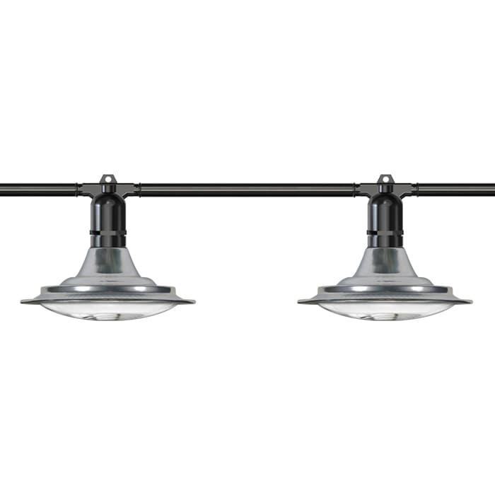 Grow1 Expandable 100 ft. Greenhouse String Lights With 48 Veg LED Bulbs - 6500K