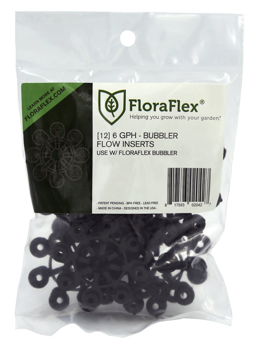 FloraFlex Bubbler Flow Insert, 6 GPH - Pack of 12