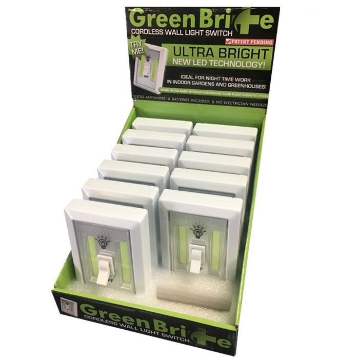 DL Wholesale GreenBrite LED Cordless Light Switch - Pack of 12