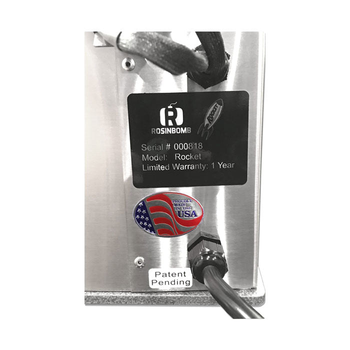 RosinBomb Rocket Electric Heat Rosin Press