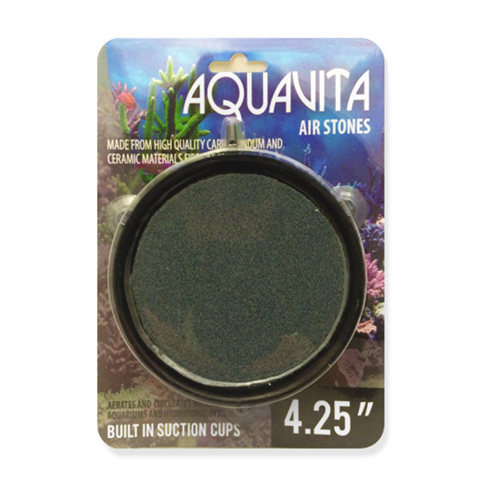 Aquavita Round Air Stone with Suction Cups, 4.25 in.