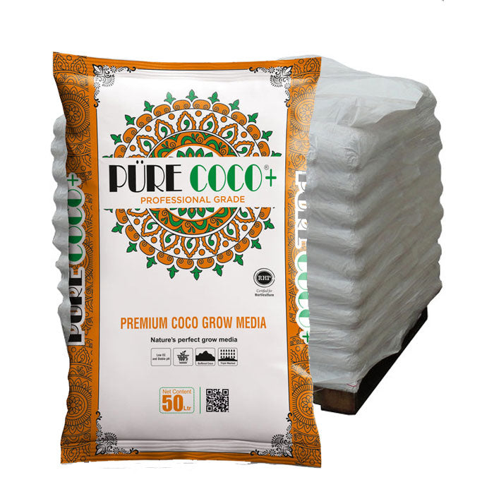 The Coco Depot Pure Coco Plus Coco Coir, 50 Liter Bag/1.8 Cubic Feet - Pallet of 80 Bags