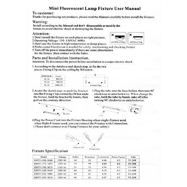 SunBlaster T5 HO 31 - 3 ft, 1 Bulb - 6400K