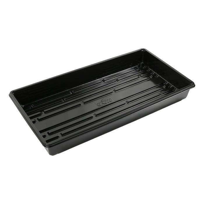 DL Wholesale Propagation Tray with Drain Holes, Black, 10 inch x 20 Inch