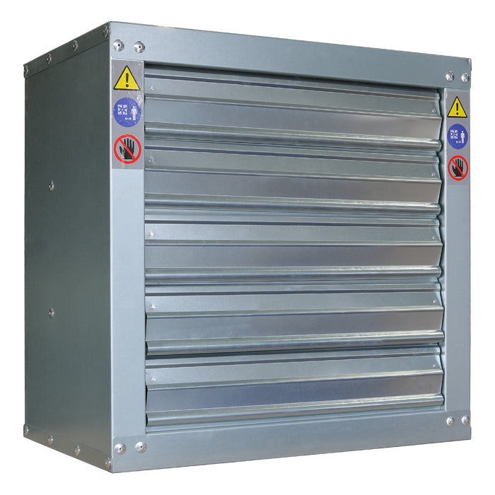 Grow1 Belt Driven Greenhouse Fan With Shutter, 24" - 3,352 CFM