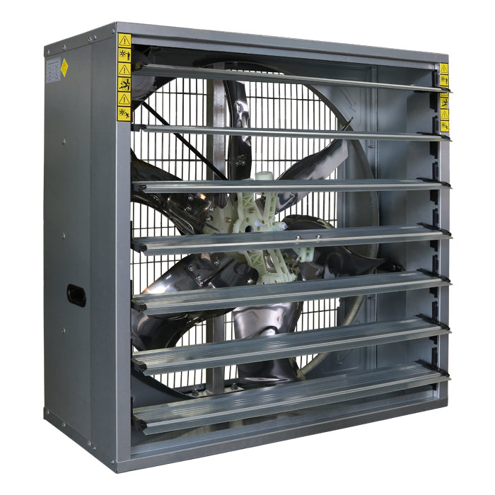 Grow1 Belt Driven 1 HP Greenhouse Fan With Shutter, 40" - 19,117 CFM