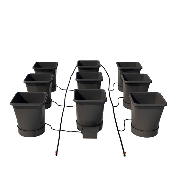 Autopot 9 Pot XL Watering System with 6.6 Gallon Pots, (No Tank)