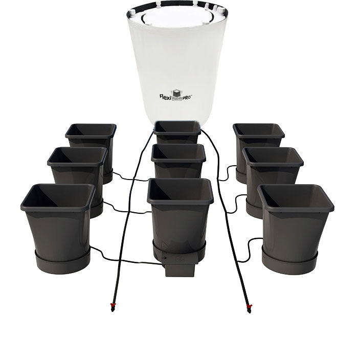 Autopot 9 Pot XL Watering System with 6.6 Gallon Pots, 25 Gallon Pro FlexiTank