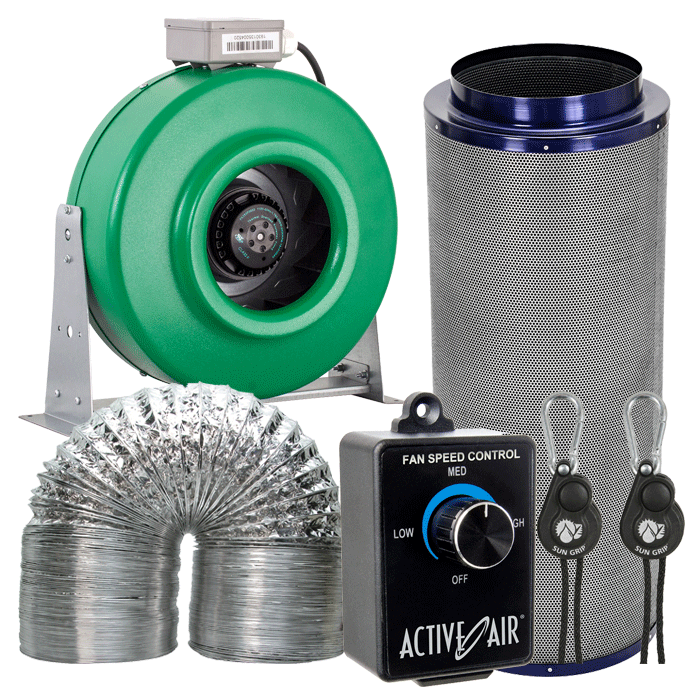 Active Air 10" Carbon Filter Fan Exhaust Kit