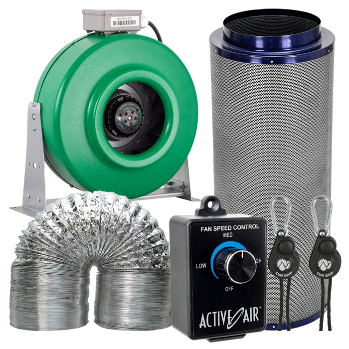 Active Air 12" Carbon Filter Fan Exhaust Kit