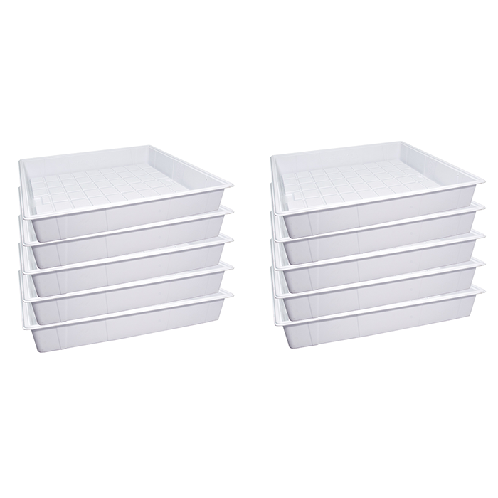 Active Aqua Premium Flood Table, White, 4' x 4', Pack of 10