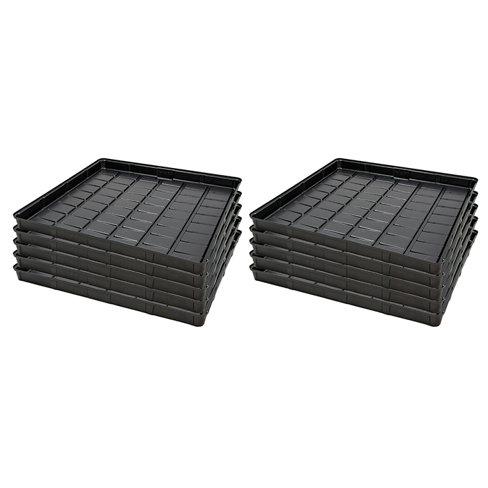 Active Aqua Low Rise Flood Table, Black, 4' x 4', Pack of 10