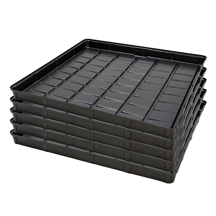 Active Aqua Low Rise Flood Table, Black, 4' x 4', Pack of 5