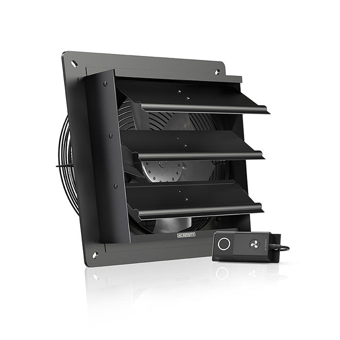 AC Infinity AIRLIFT S10 Shutter Exhaust Ventilation Fan with Speed Controller, 10"