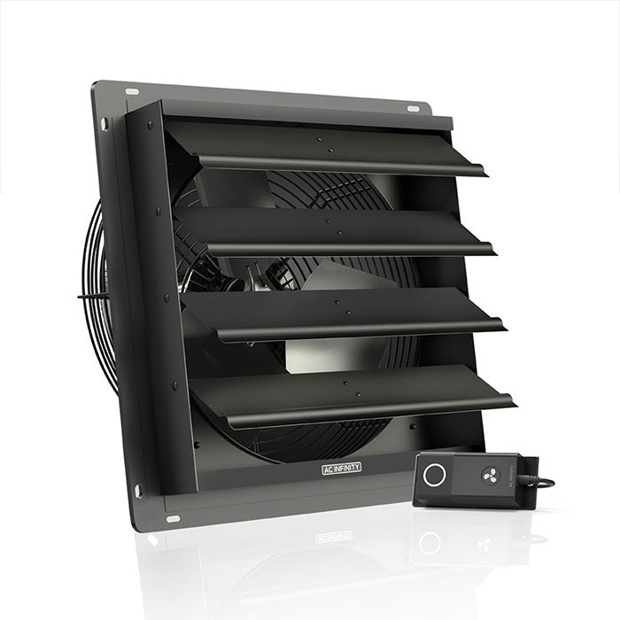 AC Infinity AIRLIFT S14 Shutter Exhaust Ventilation Fan with Speed Controller, 14"