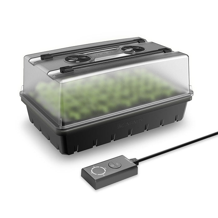 AC Infinity Germination Kit with Humidity Dome and LED Grow Light Bars, 5x8 Cell Tray (40 Site)