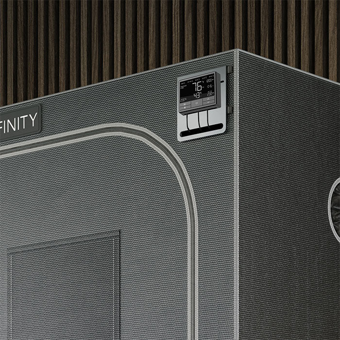 AC Infinity Black Powder Coated Steel Grow Tent Mounting Plate, 5" x 6"