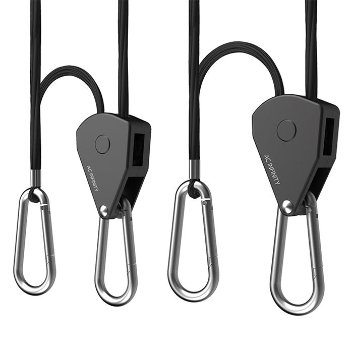 AC Infinity Heavy-Duty Adjustable Rope Clip Hanger, 1 Pair