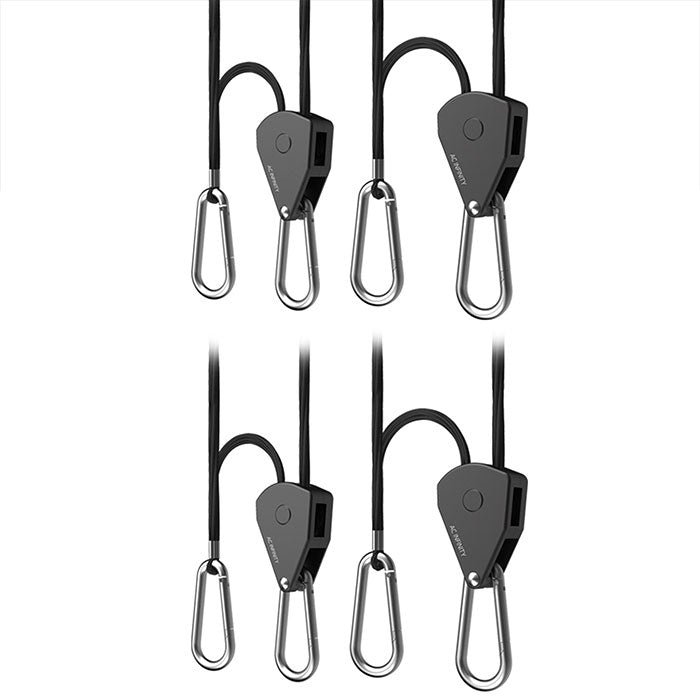 AC Infinity Heavy-Duty Adjustable Rope Clip Hanger, 2 Pairs