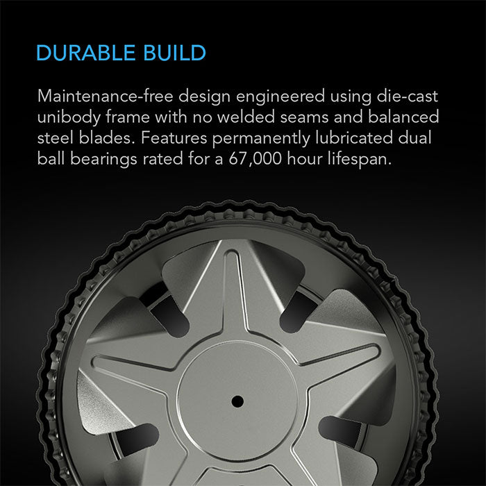 AC Infinity Raxial S6 Inline Booster Duct Fan with Speed Controller, 6"