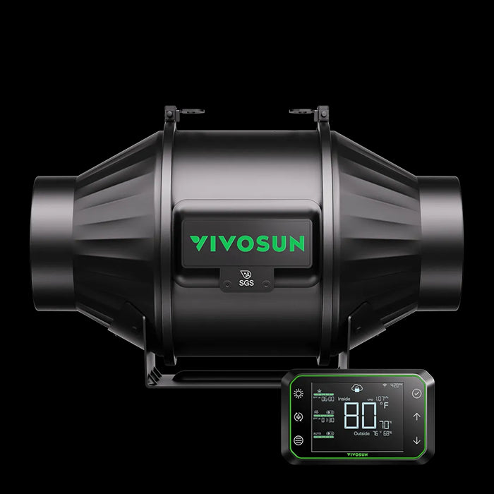 Vivosun AeroZesh T Series Inline Fan with E42A Controller