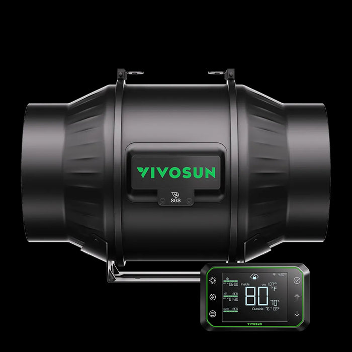 Vivosun AeroZesh T Series Inline Fan with E42A Controller