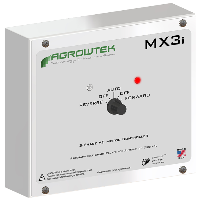 Agrowtek MX3i 3-Phase AC Digital Intelligent Motor Relay, 230 Volt