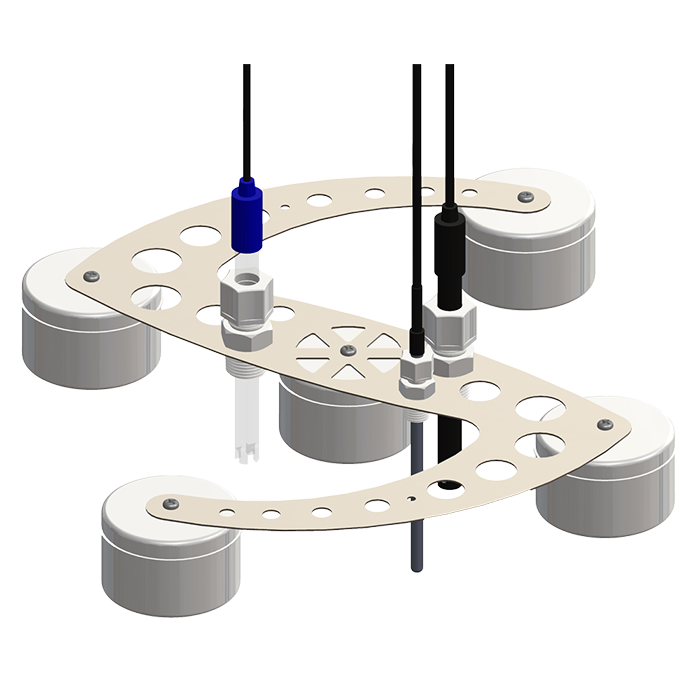 Agrowtek PPX Probe Pontoon Water Sensor Float Platform For pH, EC, & Temperature Sensor Probes
