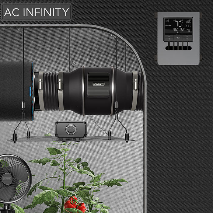 AC Infinity 6" Cloudline PRO T6 Inline Fan with Temperature & Humidity Controller, 402 CFM