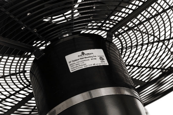 AirGrean High Velocity Oscillating Wall Mount Fan, 25 Inch