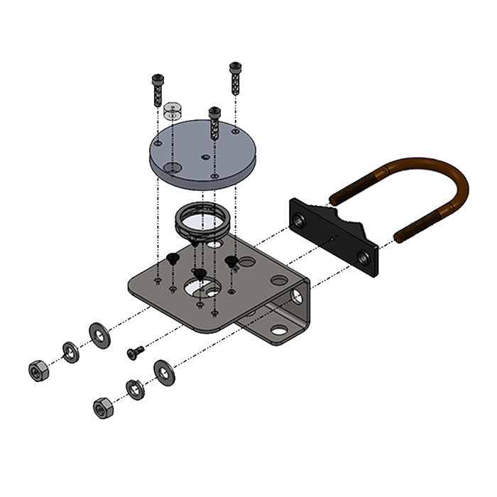 Apogee Instruments Solar Sensor Leveling Plate and Mounting Bracket