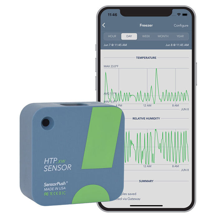 SensorPush HTP.xw Extreme Accuracy Water-Resistant Temperature / Humidity / Barometric Pressure Smart Sensor