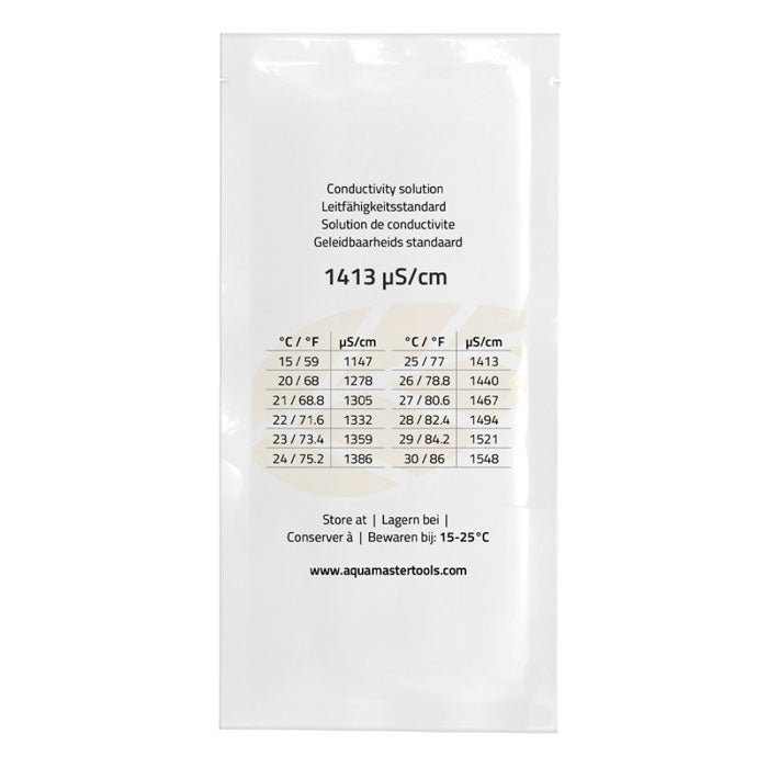 Aqua Master Calibration Solution EC 1413, 20 mL Sachet - Pack of 25