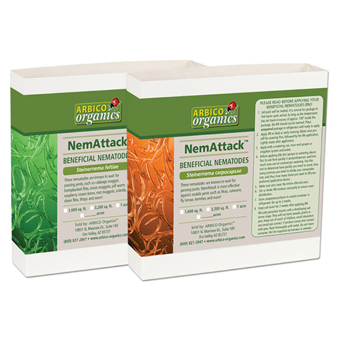 ARBICO Organics NemAttack Combo Sf/Sc Beneficial Nematodes, Pack of 100 Million (2 x 50 Million)
