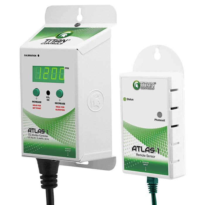 Titan Controls Atlas 1 - CO2 Monitor/Controller with Remote Sensor