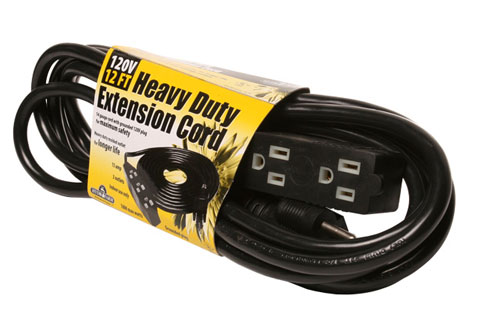 Hydrofarm Extension Cord, 120v, 12ft