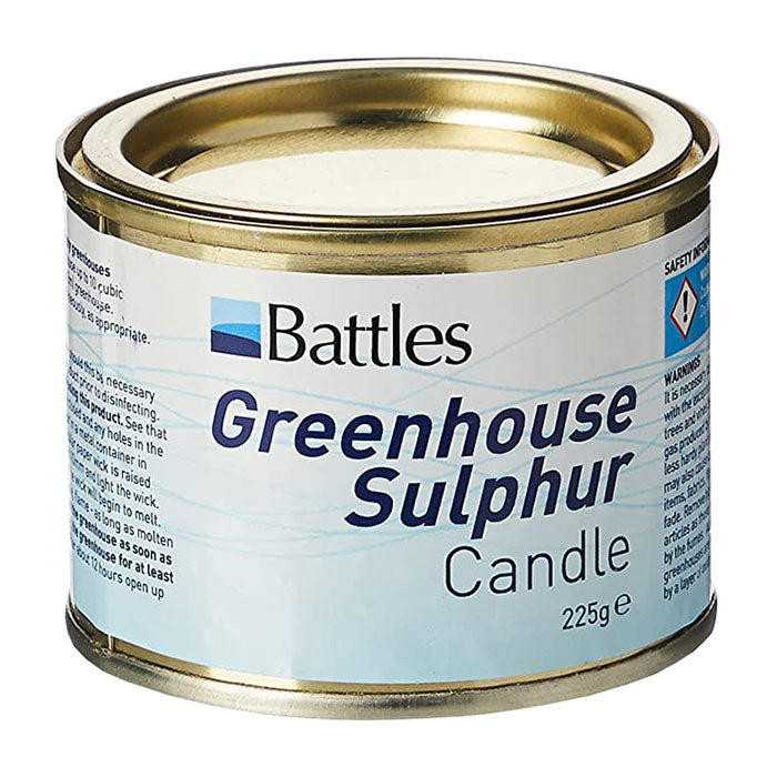 Battles Greenhouse Sulphur Insecticide & Fungicide Candle, 225 Gram