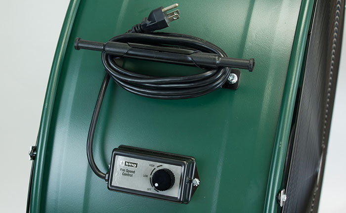 King Electric Industrial Belt Drive Drum Fan