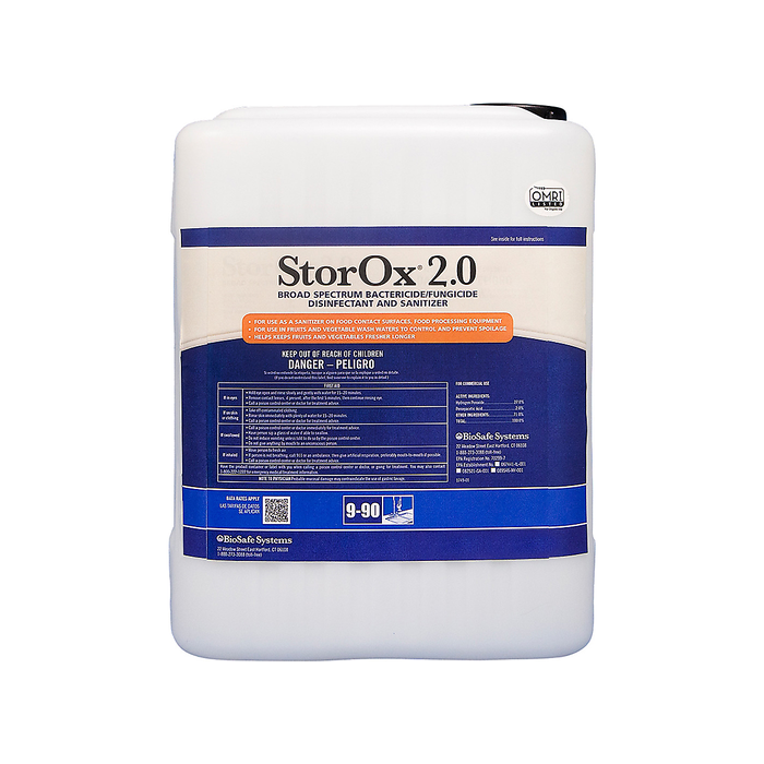 BioSafe StorOx 2.0 Organic Fungicide & Bactericide, 2.5 Gallons