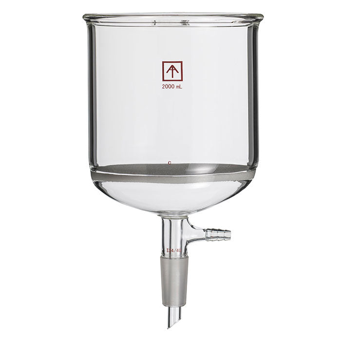 Across International 24/40 Heavy Wall 2000mL Buchner Funnel with 40-80 Micron Frit