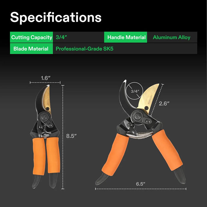 Vivosun 8.5" Bypass Pruning Shear