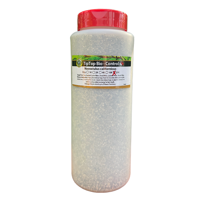Tip Top Bio-Control Neoseiulus Californicus Beneficial Mites, Bottle of 25,000