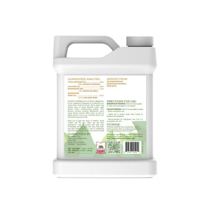 FloraFlex Nutrients Cal + Mag + Iron Deficiency Corrector, 1 Gallon