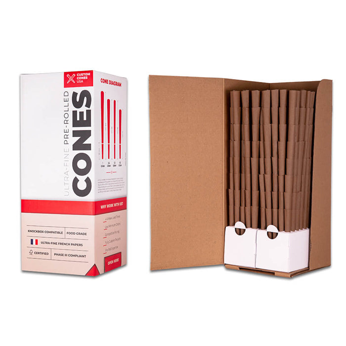 Custom Cones USA 98mm Pre-Rolled Blunt Cones - Case of 800