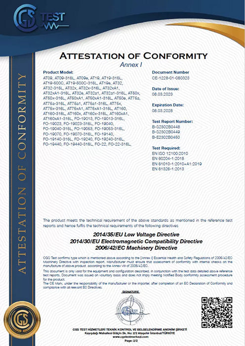 Across International ECO 150°C 0.9 CF Vacuum Oven with LED Light, 220 Volt