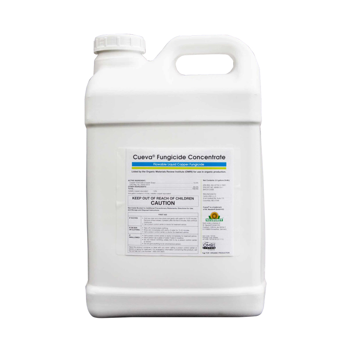 Certis Biologicals Cueva Organic Liquid Copper Bactericide & Fungicide Concentrate, 2.5 Gallons